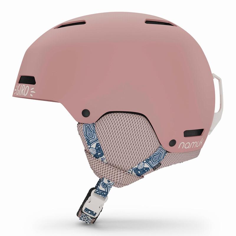 ギッズ　女児　110 ウェアー上下　グローブ　ゴーグル　ヘルメット　セット GIRO（ジロ） ヘルメット 2024 GIRO CRUE Namuk Dark Rose クルー