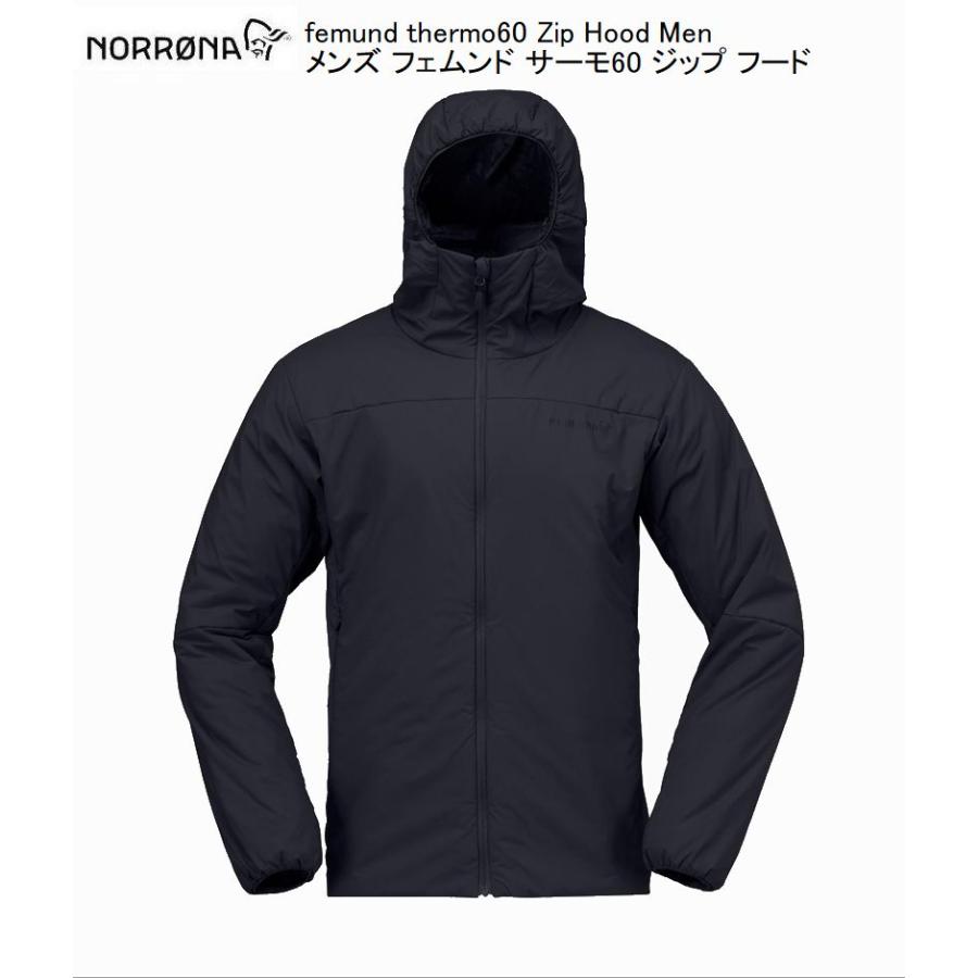 Norrona（ノローナ） NORRONA femund thermo60 Zip Hood Men Caviar 