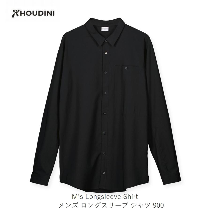 Houdini Longsleeve Shirt 黒 長袖シャツ Mサイズ HOUDINI フーディニ アウトドア Ms Longsleeve Shirt 900 True