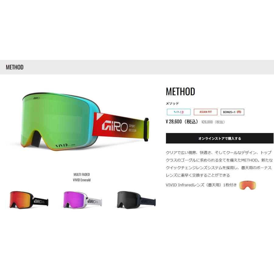 スキーゴーグル GIRO Method AF MAD ALCHEMYコラボモデル スキーゴーグル GIRO Method AF MAD ALCHEMYコラボモデル