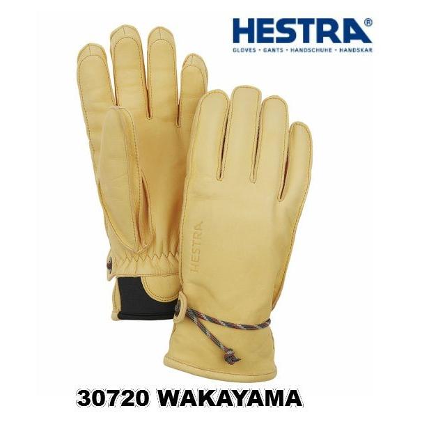 ヘストラ HESTRA 30720 WAKAYAMA 700 NaturalBrown柔らかい革 スキー グローブ メンズ レディス｜ams-doing