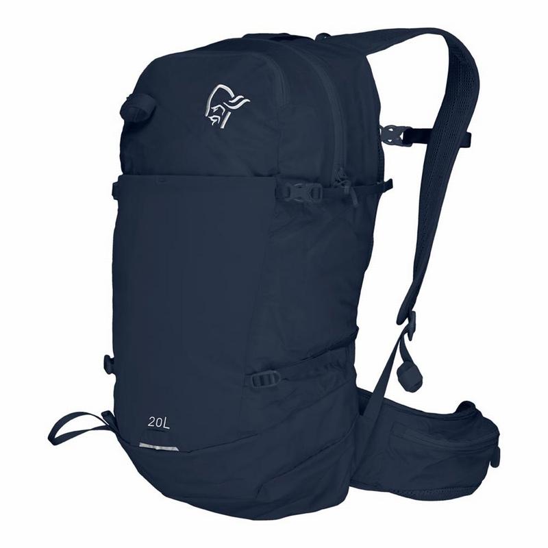 ノローナ バックパック NORRONA femund econyl70 フェムンド エコニール 20L PACK Indigo Night パック トレッキング アウトドア ハイキングの画像