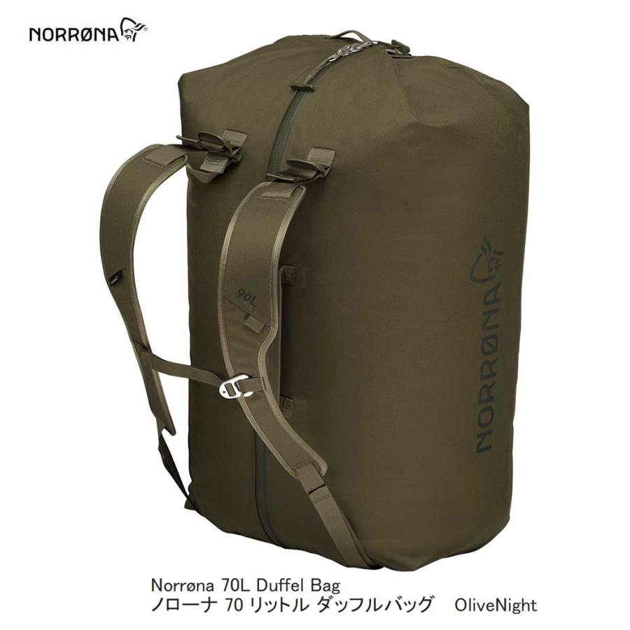norrona 70L Duffel Bag ノローナ ダッフルバッグ オリーブ Norrona（ノローナ） NORRONA norrona 70L Duffel Bag Olive Night 70L