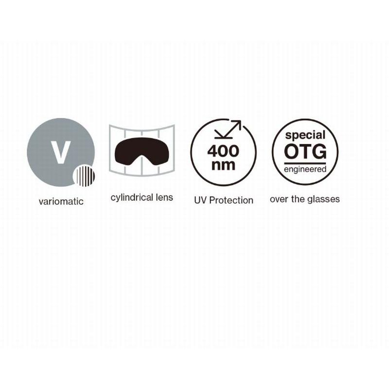 ウベックス 2026 UVEX provoqe V White Matte Pink スキー スノボゴーグル 自動調光レンズ_2