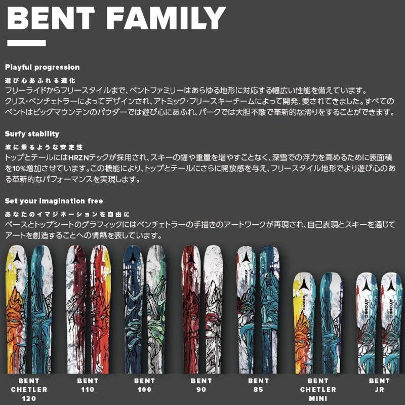 ATOMIC（アトミック） スキー板 2024 ATOMIC BENT 110+ STRIVE 12 GW