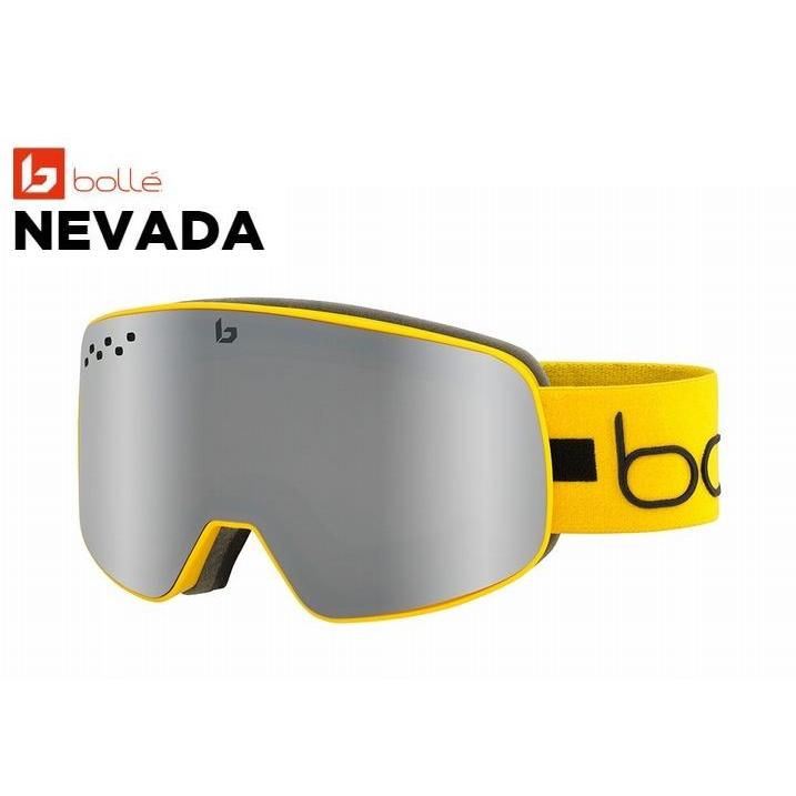 ボレー BOLLE NEVADA YELLOW LINE Black Chrome JP ネバダ ゴーグル スキー スノボ ジャパンフィット