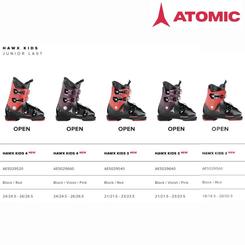 HAWX アトミック スキーブーツ 2024 ATOMIC KIDS 3 Black Red ホークス