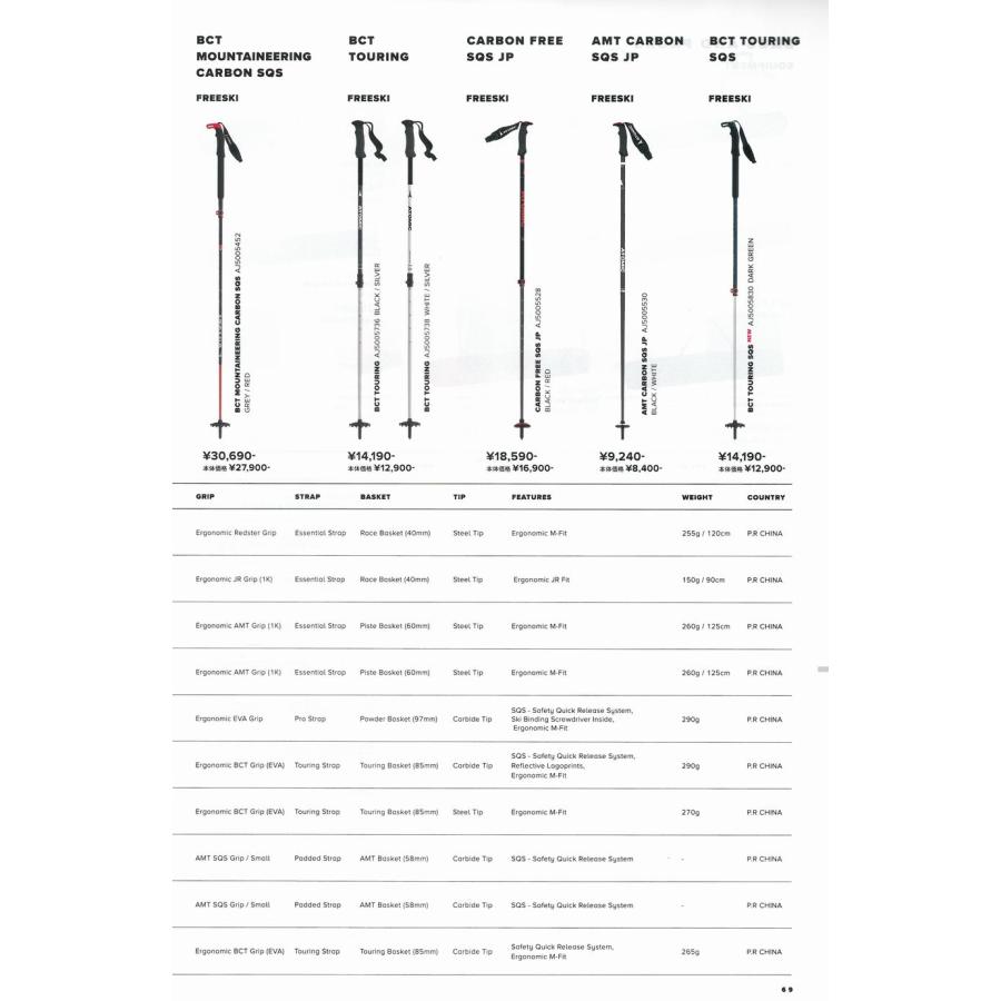 アトミック ATOMIC CARBON FREE SQS JP スキー カーボン ポール 伸縮ポール｜ams-doing｜03