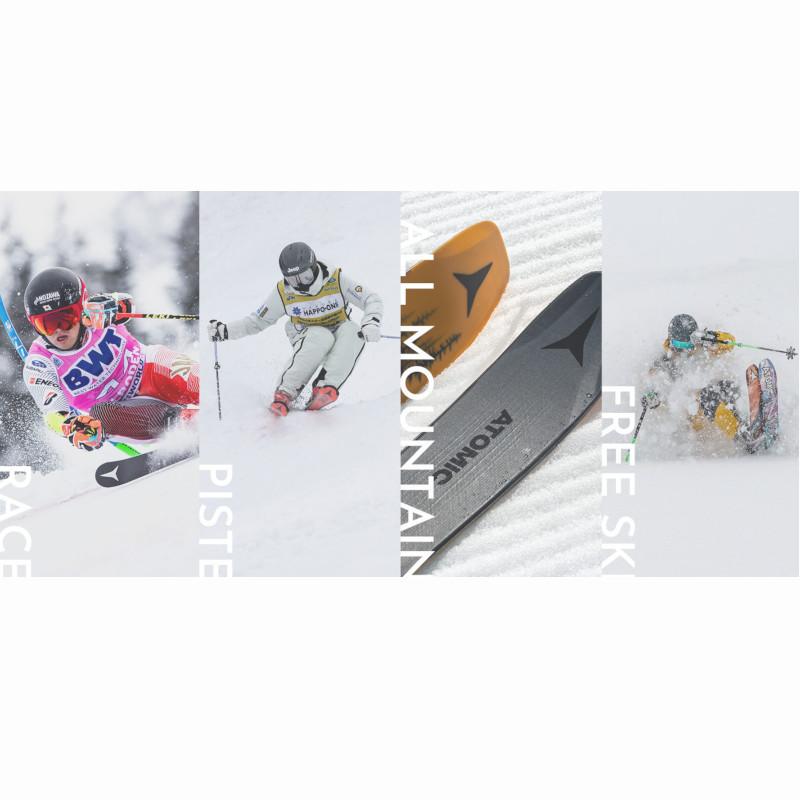 ATOMIC アトミック スキーケース 2024 DOUBLE SKI BAG Red Rio