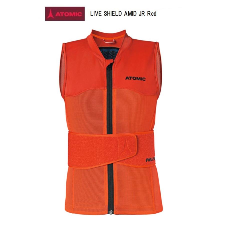 アトミック/キッズ/スキープロテクター/オレンジ/ライブシールド/スノーボード/ ATOMIC（アトミック） スキー ATOMIC LIVE SHIELD AMID VEST JR LV1
