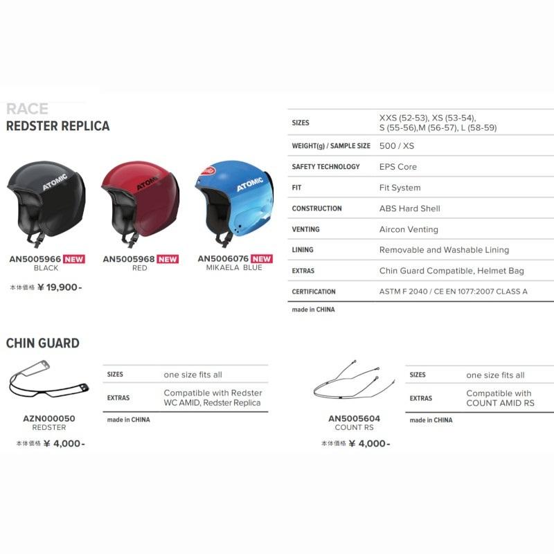 REDSTER アトミック チンガード 2021 ATOMIC CHIN GUARD BLACK REDSTER アトミック チンガード 2021 ATOMIC CHIN GUARD BLACK