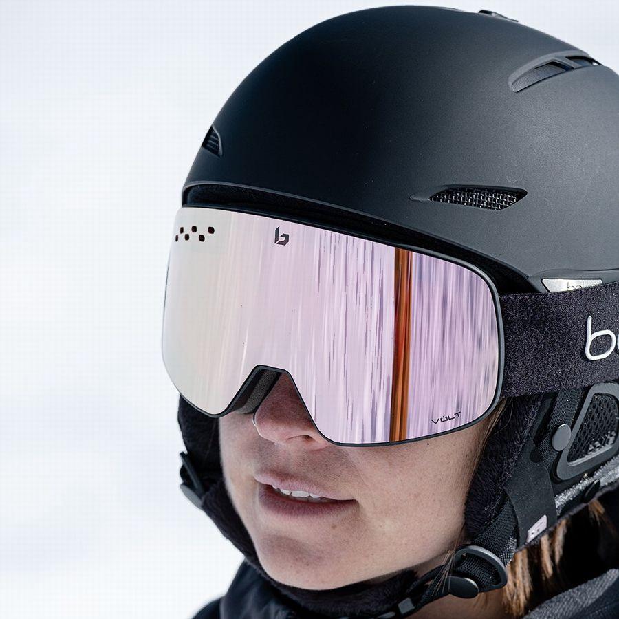 bolle（ボレー） 2025 BOLLE NEVADA Matte Black Volt Pink スノー