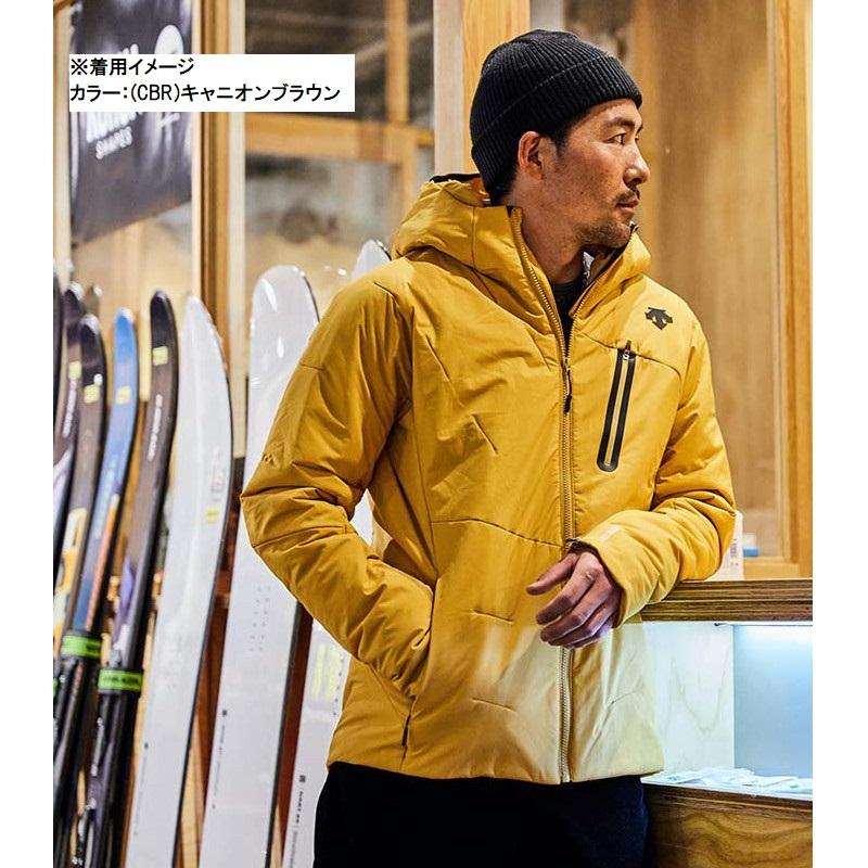 デサント スキーウエア 2023 DESCENTE PUFF JACKET DWUUJK56 インシュレイテッド パフジャケット ユニセックス エボニーブラウン｜ams-doing｜03