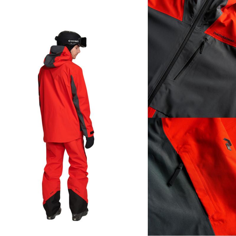 ピークパフォーマンス スキーウエア Peak Performance Vertical 3L Jacket 2107G76600 5BS Racing  Red バーティカル ジャケット メンズ ゴアテックス