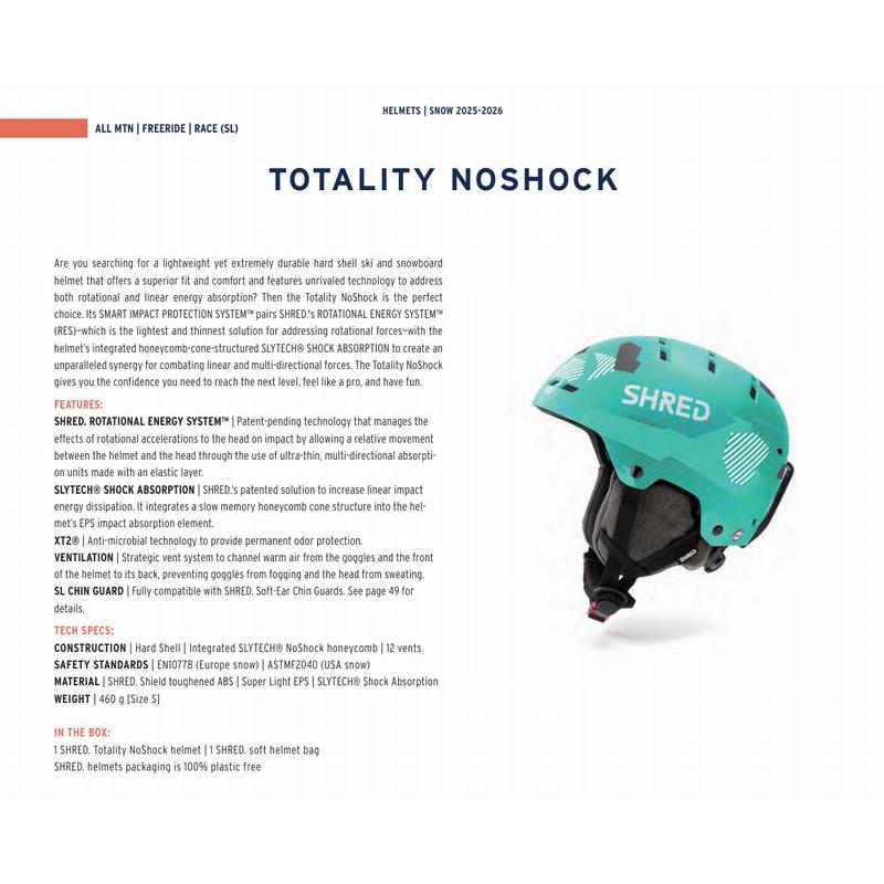 SHRED（シュレッド） 2025/2026 SHRED TOTALITY NOSHOCK FOG FLASH