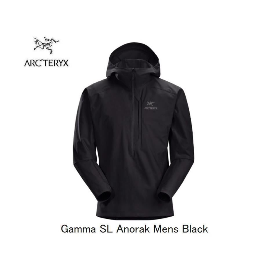 ARC'TERYX アークテリクス ARCTERYX Gamma SL Anorak Mens Black ARC'TERYX アークテリクス ARCTERYX Gamma SL Anorak Mens Black
