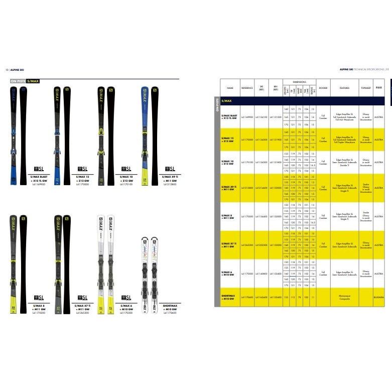 スキー 板 サロモン 2020 2021 SALOMON S/MAX 10 + Z12 GW  スキー 金具付 上級者 20/21｜ams-doing｜02