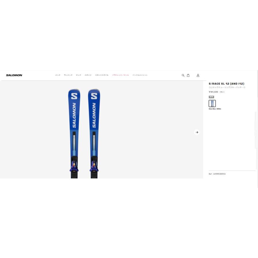 SALOMON（サロモン） スキー板 2026 SALOMON S/RACE SL 12 + I12 TL GW