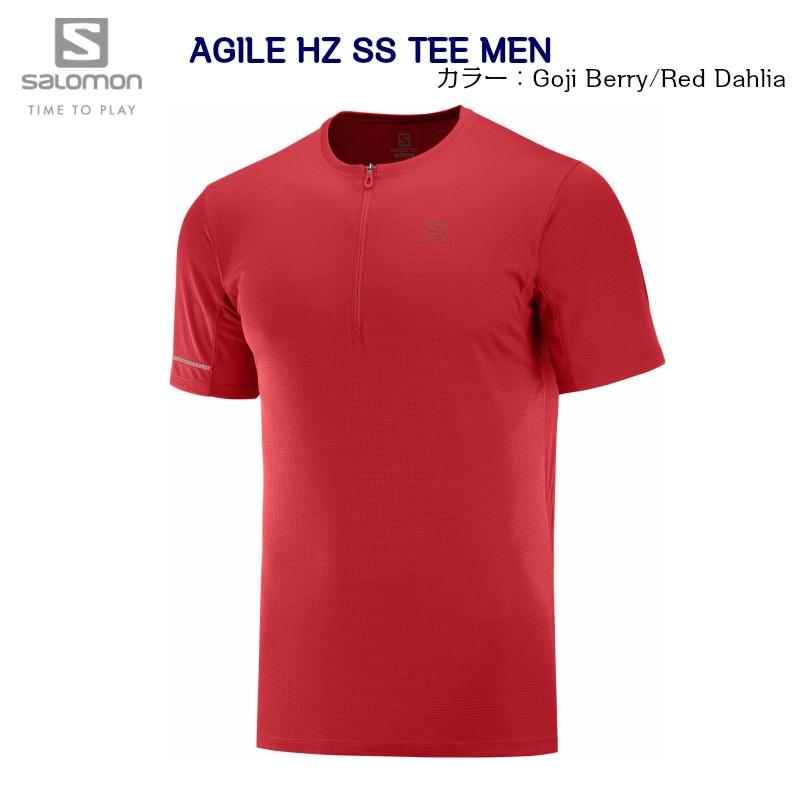 サロモン 20SS SALOMON HZ SS TEE MENS LC1281400 Goji Berry Red Dahlia Tシャツ メンズ トレイルランニング - 通販 -