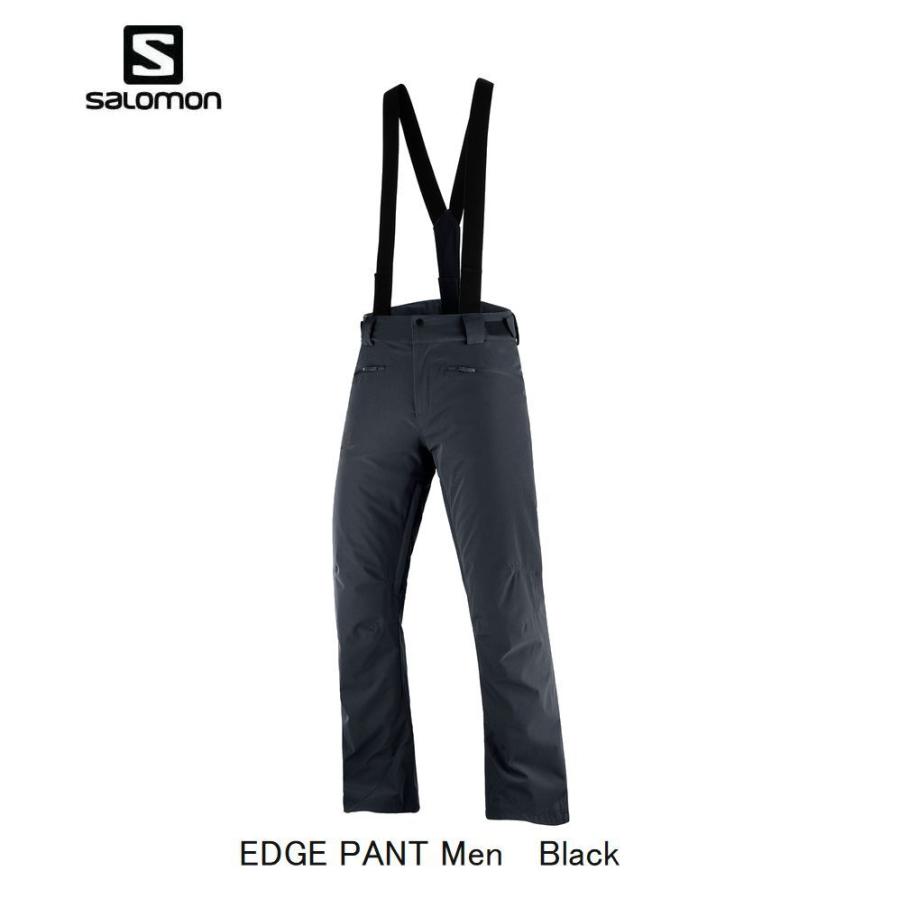 スキーウエア サロモン SALOMON EDGE PANT MEN LC1763200 Black エッジ スキーパンツ メンズ｜ams-doing