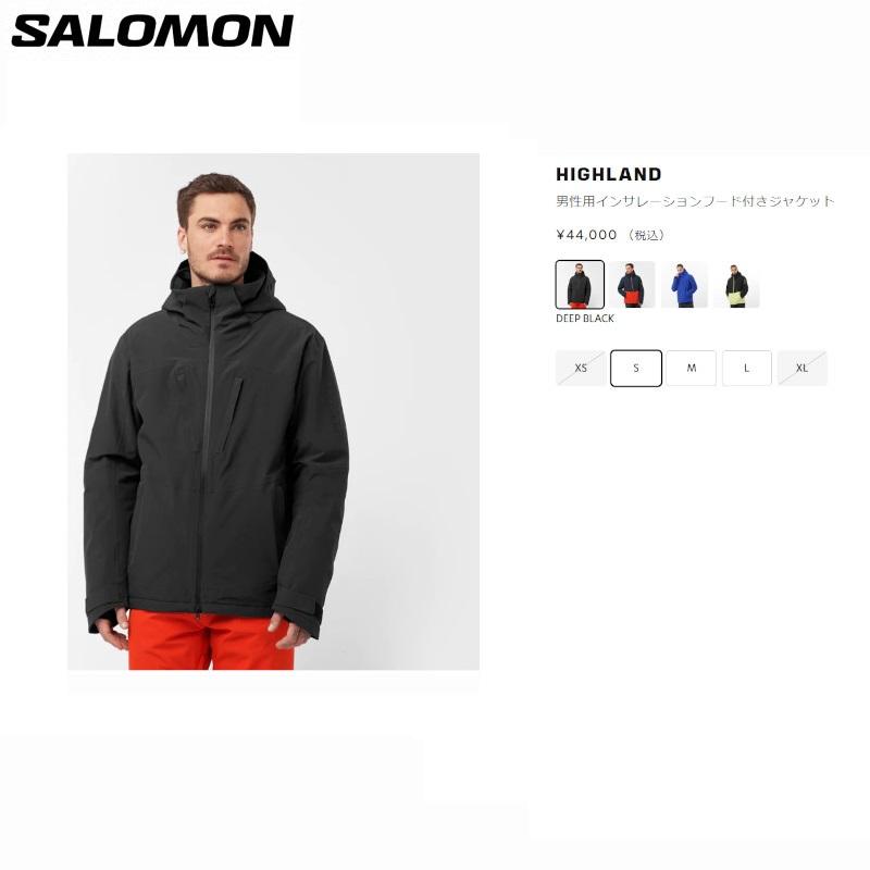 サロモン スキーウェア 2024 SALOMON HIGHLAND JACKET M DEEP BLACK ハイランド メンズ ジャケット｜ams-doing｜04