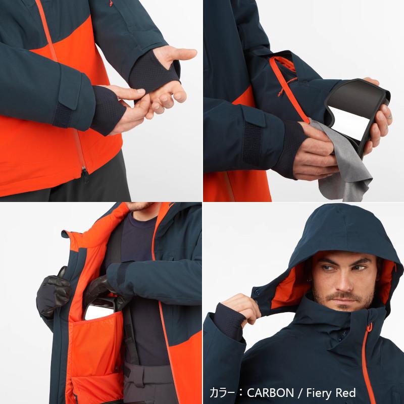 SALOMON サロモン スキーウェア 2024 HIGHLAND JACKET M CARBON SALOMON サロモン スキーウェア 2024 HIGHLAND JACKET M CARBON
