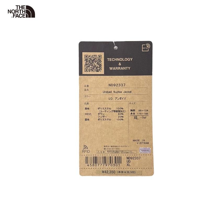 ザ・ノースフェイス アウトドア THE NORTH FACE Undyed Nuptse Jacket Undyed ND92337 アンダイドヌプシジャケット メンズ ダウン ジャケット | THE NORTH FACE | 01