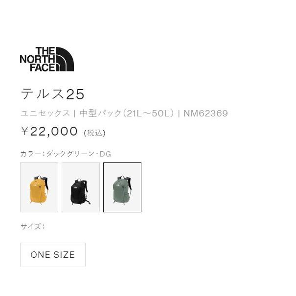 ザ ノースフェイス アウトドア THE NORTH FACE Tellus 25 ターメリック NM62369 TC バックパック テルス25 ユニセックス 中型パック 26L | THE NORTH FACE | 09