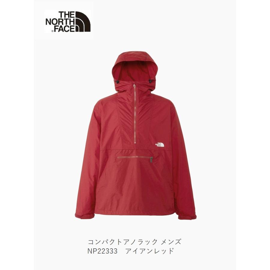 L　ノースフェイス　コンパクトアノラック　NP22333　アイアンレッド　IR赤 THE NORTH FACE Compact Anorak アイアンレッド（ザ・ノース