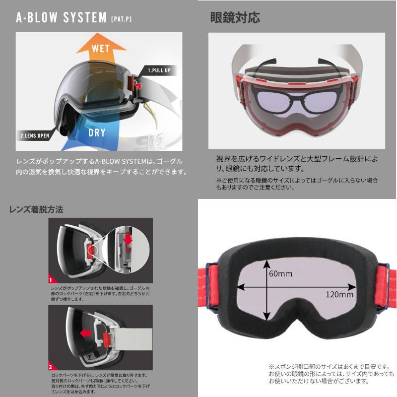 SWANS（スワンズ） ゴーグル 2022 SWANS RIDGELINE-MDH-CU マット