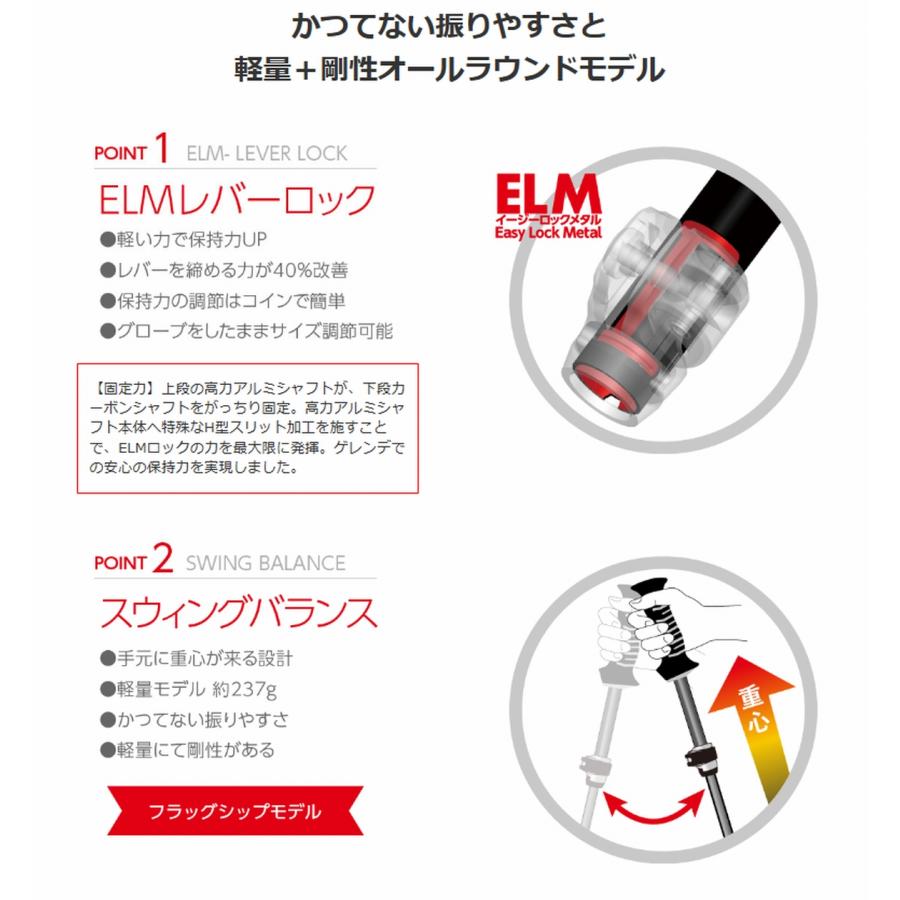 シナノ SINANO 23-24 フリーFAST-α スキーポール 伸縮ポール フリーファストアルファ