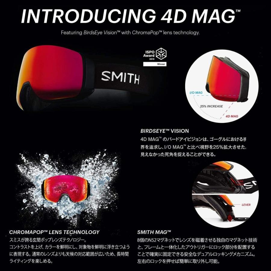 EARLY GOGGLE SERIES スミス 2022 SMITH 4D MAG Black クロマ EARLY GOGGLE SERIES スミス 2022 SMITH 4D MAG Black クロマ