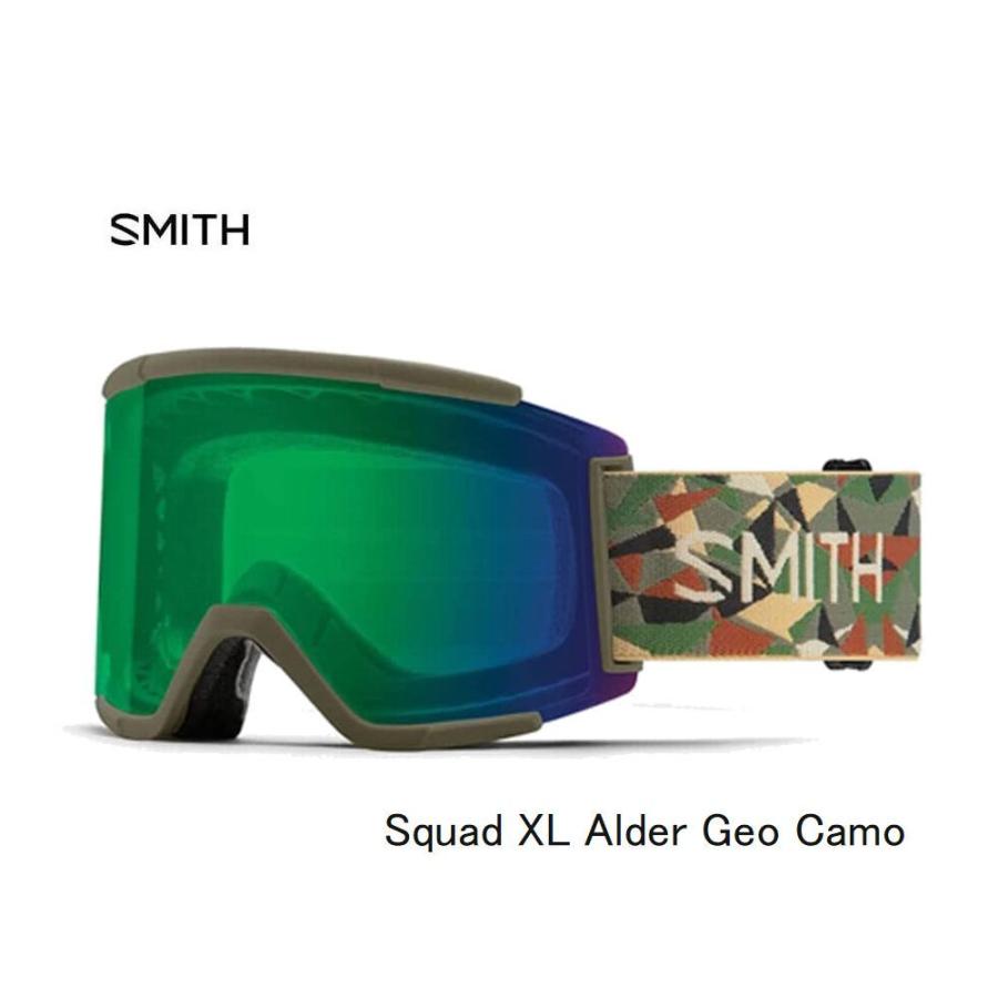 スミス 2022 SMITH Squad XL Alder Geo Camo スカッド ゴーグル スキー スノボ クロマポップ smt