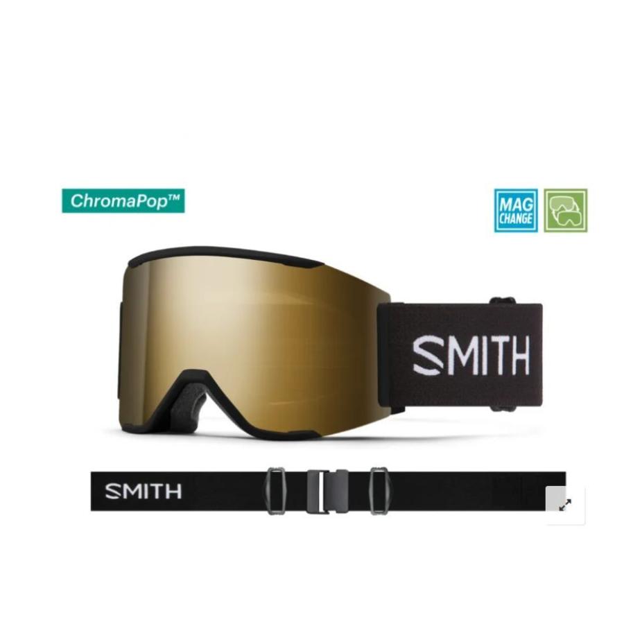 SMITH（スミス） ゴーグル (E)Squad MAG Bk CP Sun Black Gold Mirror