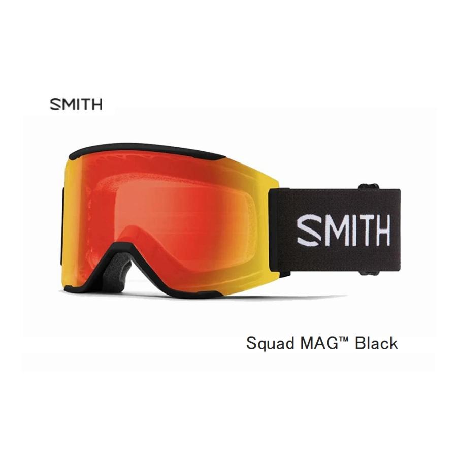 スキー・スノーボードアクセサリー SMITH SquadMag Black CPPhotochromic Red SMITH（ヘルメット、サングラス） スミス SMITH Squad MAG Black