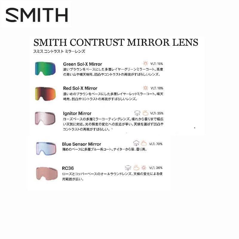 SMITH（スミス） ゴーグル 2025 SMITH VOGUE BLACK RED SOL-X MIRROR