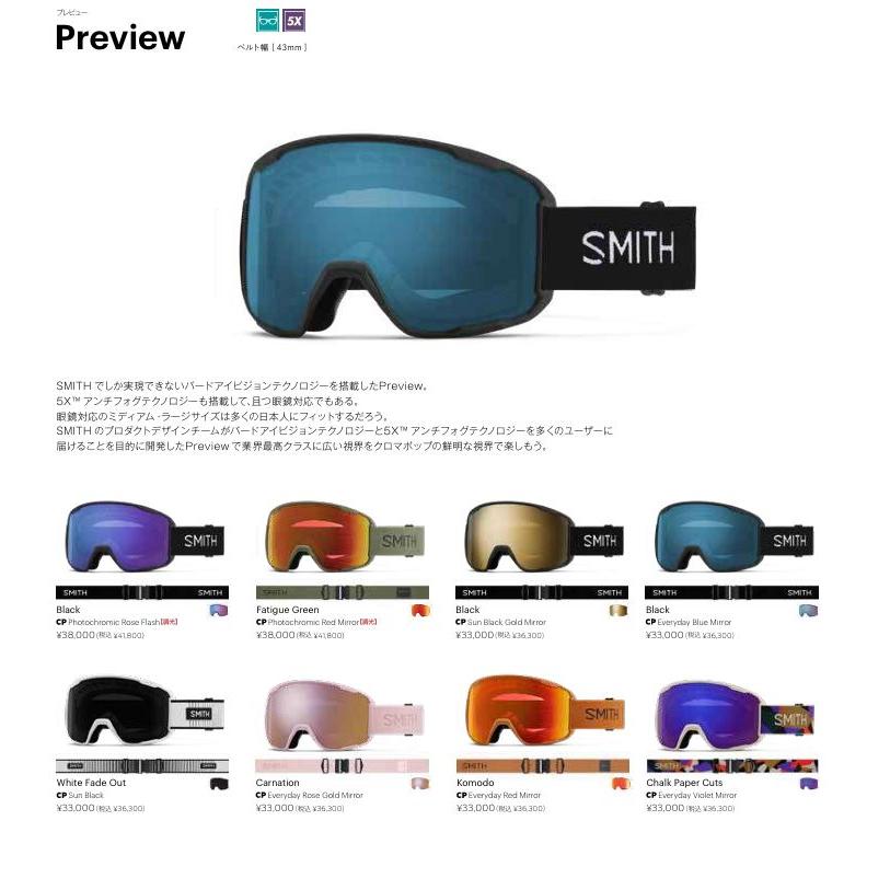 SMITH（スミス） 2025 2026 SMITH PREVIEW CARNATION CP リアビュー