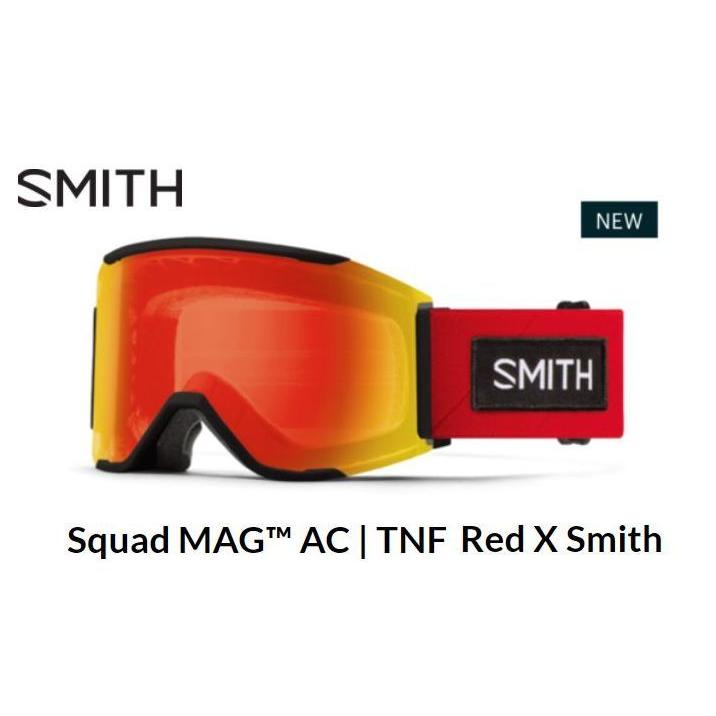 MAG SERIES スミス 2021 Squad AC TNF RedxSmith ゴーグル
