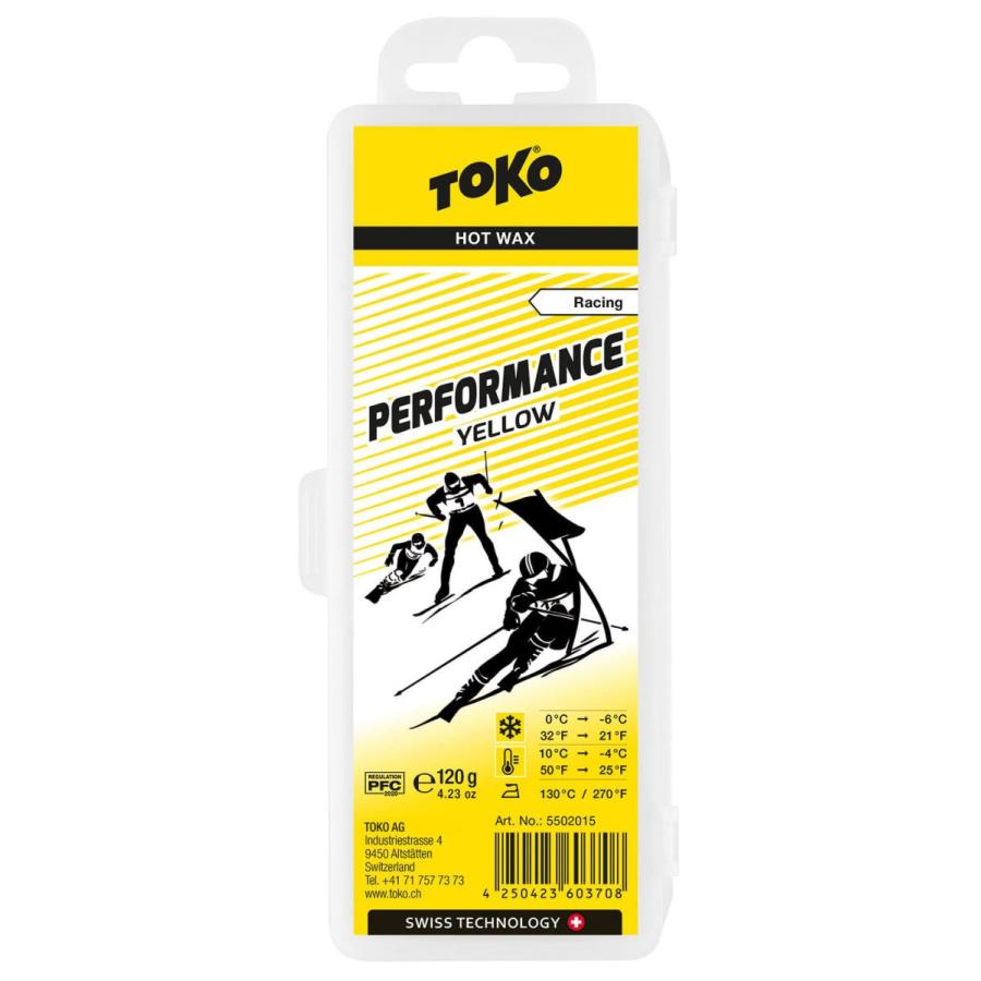 トコ TOKO PERFORMANCE YELLOW 120g  パフォーマンスイエロー HOT WAX スキー ホット ワックス｜ams-doing