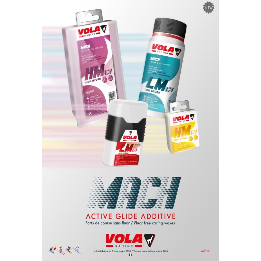 スキー ワックス ボラ VOLA HMach HighHygro RaceWax ブルー 100ml