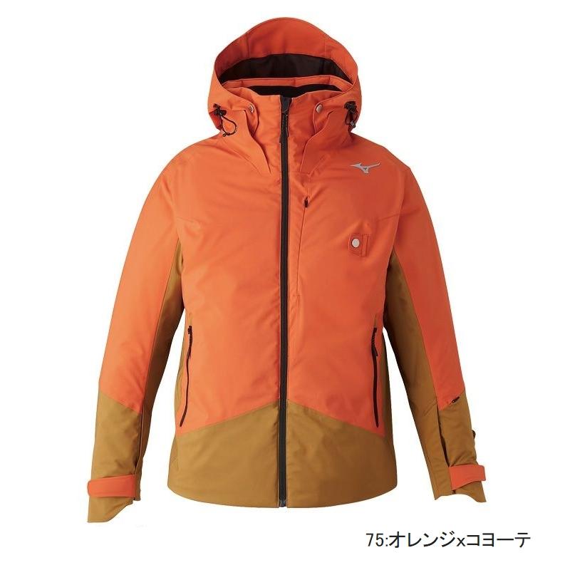 ミズノ スキーウエア 2023 2024 MIZUNO DEMO SOLID SKI PARKA Z2MEA321 75 ORコヨーテ  メンズ レディース ジャケット｜ams-doing｜02