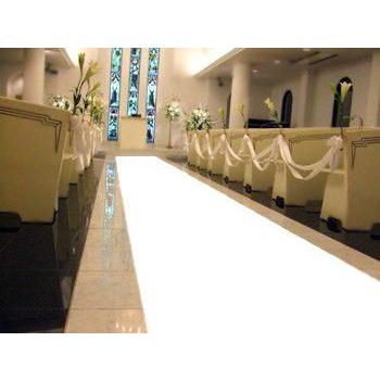 ウエディングアイルランナー 12m(ホワイト無地) バージンロード販売