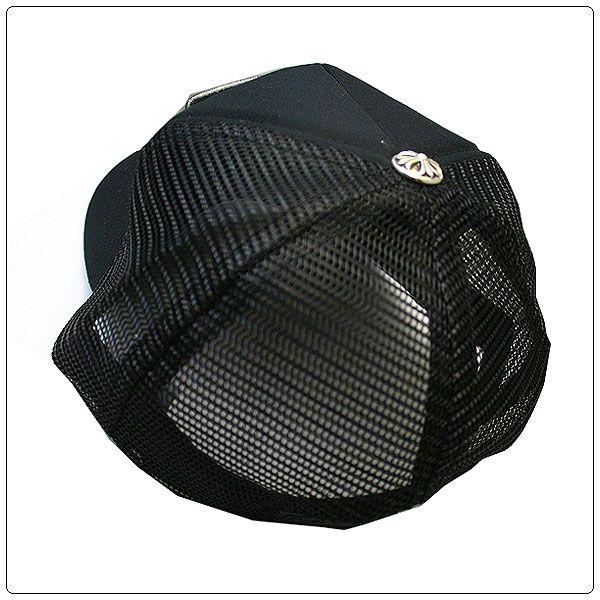 CHROME HEARTS クロームハーツブラックトラッカーキャップ クロムハーツトラッカーキャップCHブラックホワイト|クロム