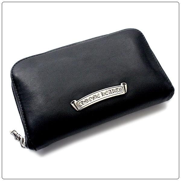 クロムハーツ全商品 ５倍ポイント開催中 クロムハーツ 財布 Chrome Hearts Rec F Zip ミニ ブラック ライトレザー Presidium Ph