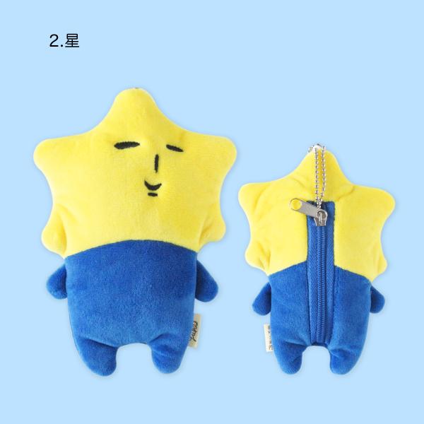 エコバッグ 収納 マスコット ゆきお 星 ネコスケ りんご ふじお : AM