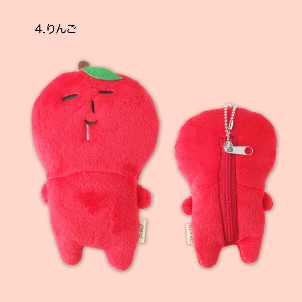 エコバッグ 収納 マスコット ゆきお 星 ネコスケ りんご ふじお : AM