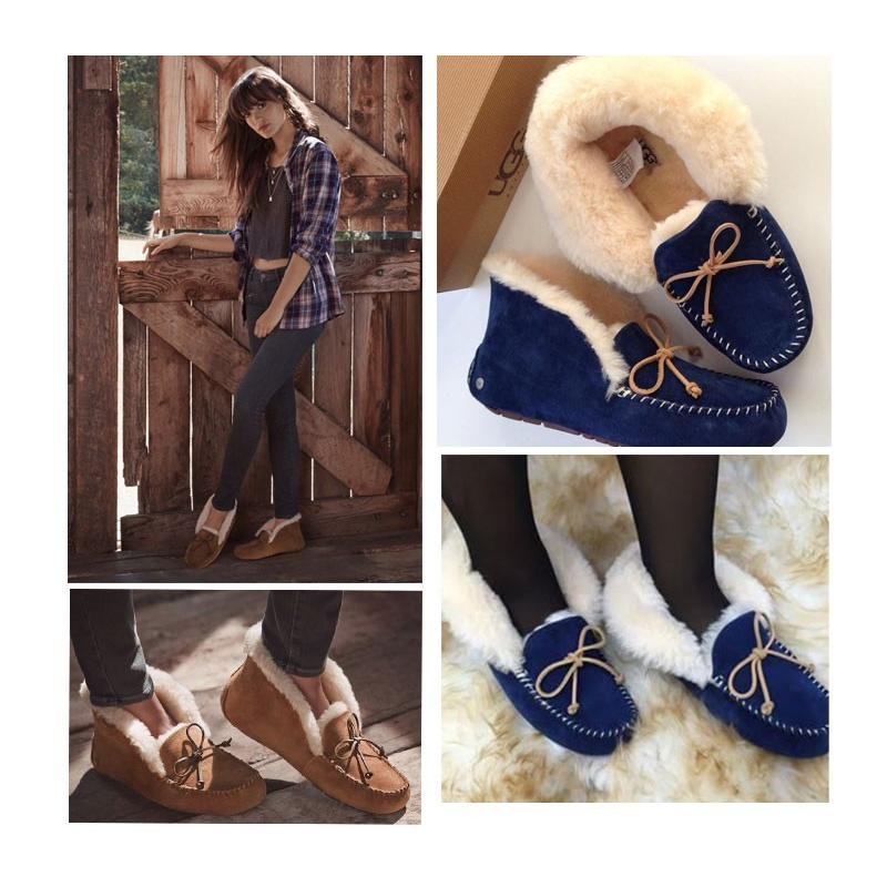 Ugg アグ Alena シープスキン モカシン ローファー レディース ムートン アレーナ グレー ネイビー Sale 正規品 送料無料 Us直輸入 0184ugg Alena 1 Ams Closet 通販 Yahoo ショッピング