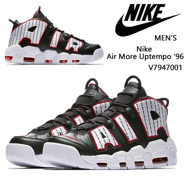 代引き不可 96 Uptempo More Air Nike ピンストライプ 日本未入荷 メンズ モアテン メンズ Us直輸入 正規品 スニーカー ナイキ Av ブラックレッドホワイト モアテン シューズ Tactiontechnology Com