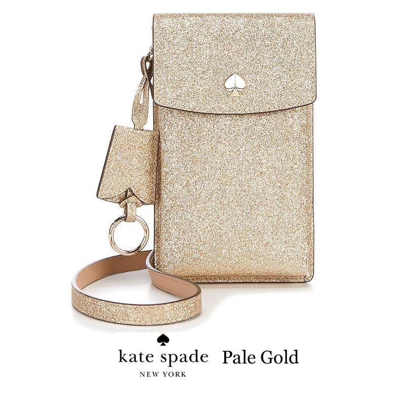 Kate Spade New York ケイトスペード グリッター アイフォンケース ショルダー スマホ入れ ピンク ゴールド 正規品 送料無料 Us直輸入 0508katespade Glitter Northsouth Flapphone Crossbody Ams Closet 通販 Yahoo ショッピング