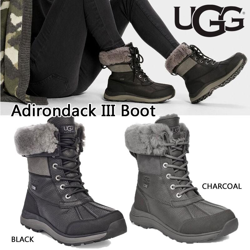 UGG アグ ADIRONDACK BOOT III アディロンダック　スノーブーツ 防水 撥水 ブーツ ボア レディース ブラック グレー 正規品　 送料無料　US直輸入 :0525UGG-adirondack-3-boots-bk-charco:ams closet - 通販 - 